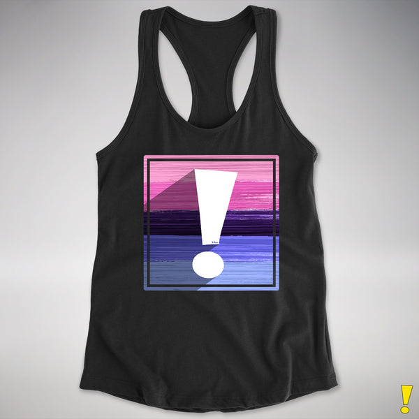 Omnisexual Pride Flag Exclamation Point Racerback Tank